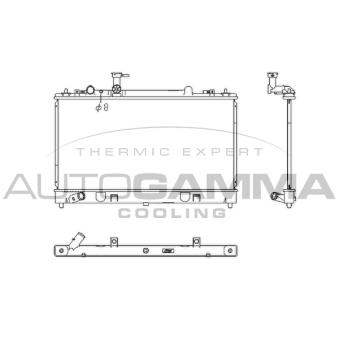 Radiateur, refroidissement du moteur AUTOGAMMA 107444