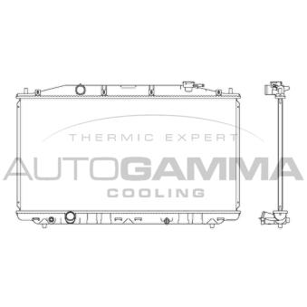Radiateur, refroidissement du moteur AUTOGAMMA 107445