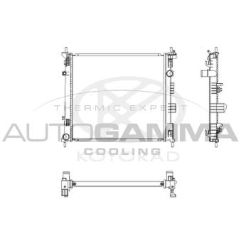 Radiateur, refroidissement du moteur AUTOGAMMA 107461