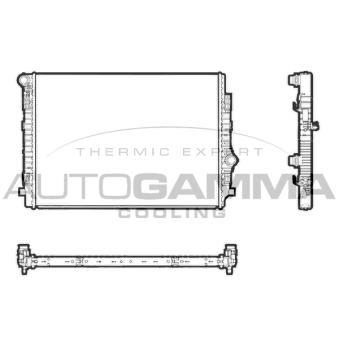 Radiateur, refroidissement du moteur AUTOGAMMA 107465