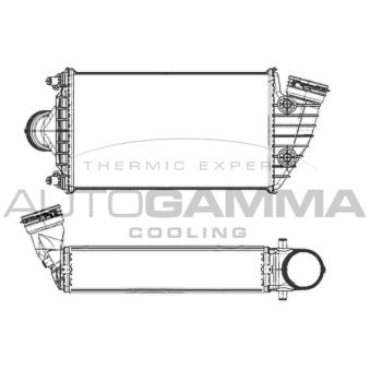Intercooler, échangeur AUTOGAMMA OEM 99711063900