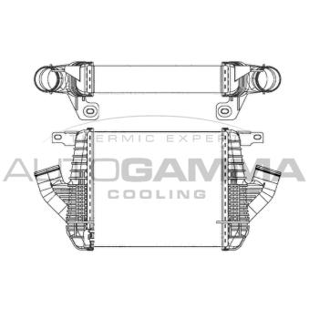 Intercooler, échangeur AUTOGAMMA [107511]