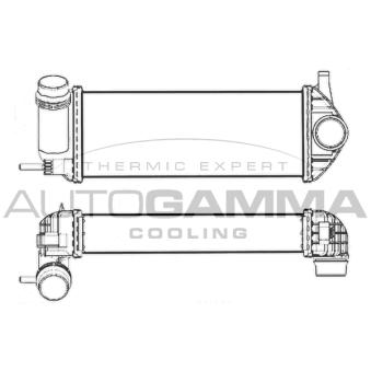 Intercooler, échangeur AUTOGAMMA OEM 144963234R