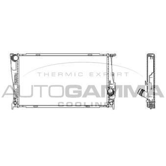 Radiateur, refroidissement du moteur AUTOGAMMA 107534