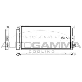 Condenseur, climatisation AUTOGAMMA 107564