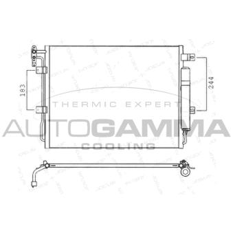 Condenseur, climatisation AUTOGAMMA 107570