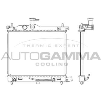 Radiateur, refroidissement du moteur AUTOGAMMA 107579