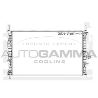 Radiateur, refroidissement du moteur AUTOGAMMA 107593