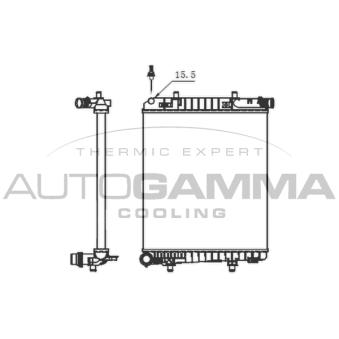 Radiateur, refroidissement du moteur AUTOGAMMA OEM B000622380