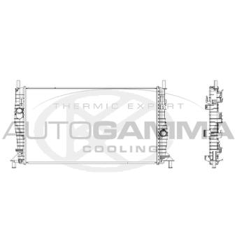 Radiateur, refroidissement du moteur AUTOGAMMA 107637