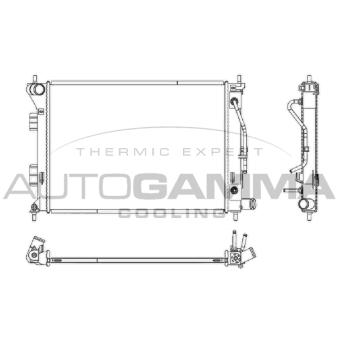 Radiateur, refroidissement du moteur AUTOGAMMA OEM 253103X100