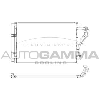 Condenseur, climatisation AUTOGAMMA 107643