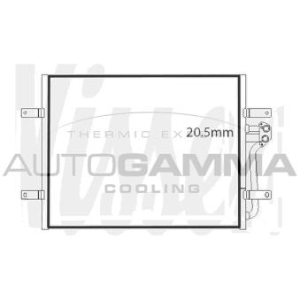 Condenseur, climatisation AUTOGAMMA 107697