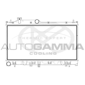 Radiateur, refroidissement du moteur AUTOGAMMA 107720