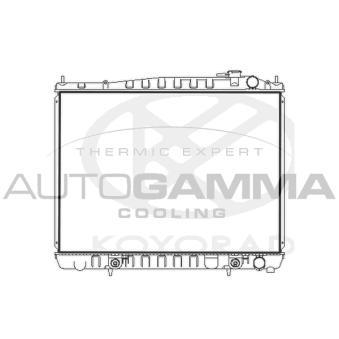 Radiateur, refroidissement du moteur AUTOGAMMA 107726
