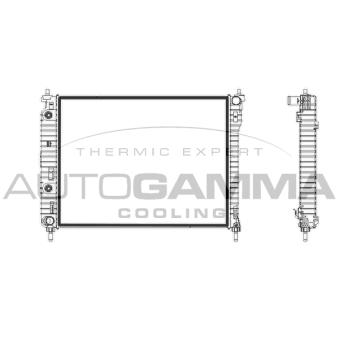 Radiateur, refroidissement du moteur AUTOGAMMA 107779