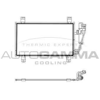 Condenseur, climatisation AUTOGAMMA 107788