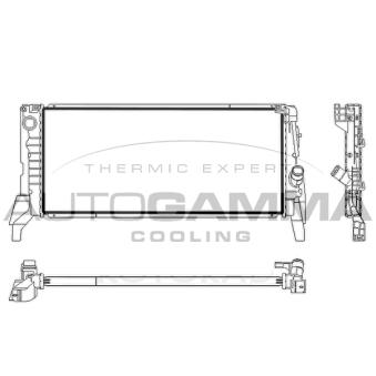 Radiateur, refroidissement du moteur AUTOGAMMA 107838