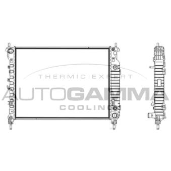 Radiateur, refroidissement du moteur AUTOGAMMA OEM 4819583