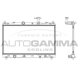 Radiateur, refroidissement du moteur AUTOGAMMA [107847]
