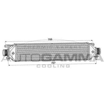 Intercooler, échangeur AUTOGAMMA OEM 50532811 Intercooler, échangeur AUTOGAMMA OEM 50532811