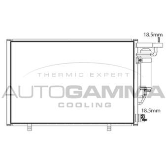 Condenseur, climatisation AUTOGAMMA 107901