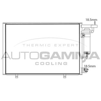 Condenseur, climatisation AUTOGAMMA OEM AV1119710HA