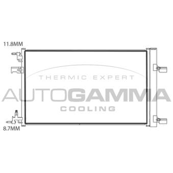 Condenseur, climatisation AUTOGAMMA OEM 22869501