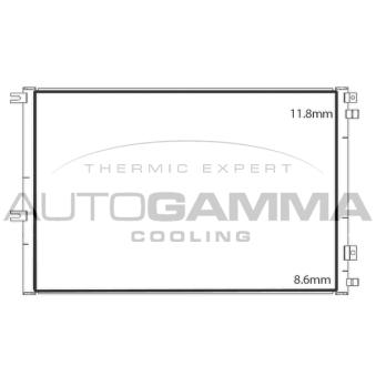 Condenseur, climatisation AUTOGAMMA 107906