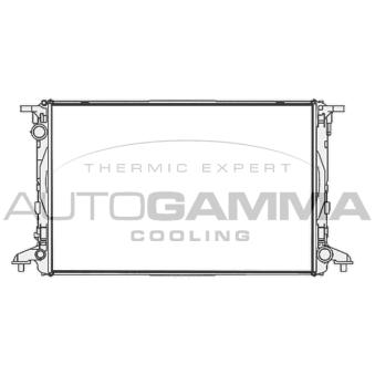 Radiateur, refroidissement du moteur AUTOGAMMA 107911