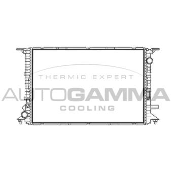 Radiateur, refroidissement du moteur AUTOGAMMA 107944