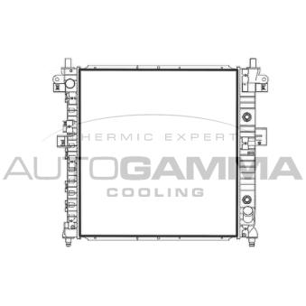 Radiateur, refroidissement du moteur AUTOGAMMA 107950