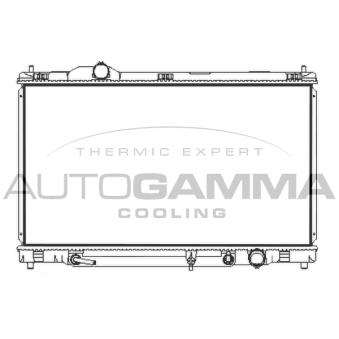 Radiateur, refroidissement du moteur AUTOGAMMA 107968