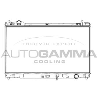 Radiateur, refroidissement du moteur AUTOGAMMA 107971