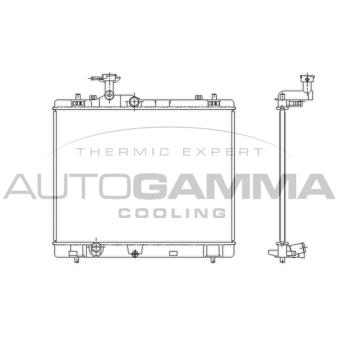 Radiateur, refroidissement du moteur AUTOGAMMA 107989