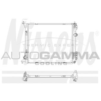 Radiateur, refroidissement du moteur AUTOGAMMA [107999]
