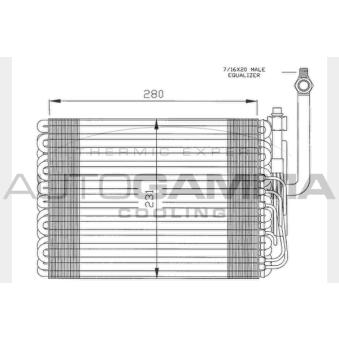 Évaporateur climatisation AUTOGAMMA OEM 82403287
