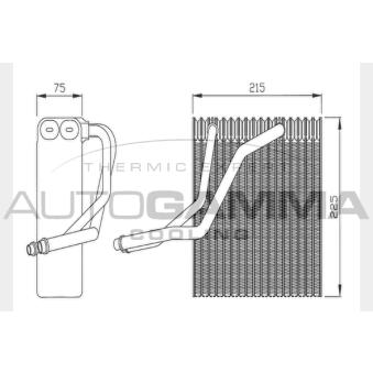 Évaporateur climatisation AUTOGAMMA 112011