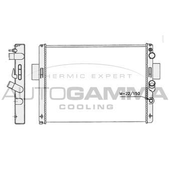 Radiateur, refroidissement du moteur AUTOGAMMA OEM 93825538