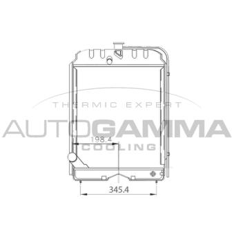 Radiateur, refroidissement du moteur AUTOGAMMA 400772