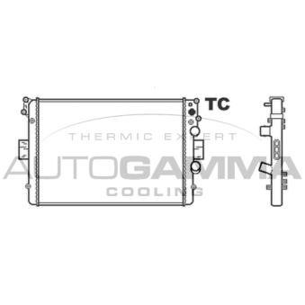Radiateur, refroidissement du moteur AUTOGAMMA OEM 500396428