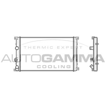 Radiateur, refroidissement du moteur AUTOGAMMA OEM 7701049664