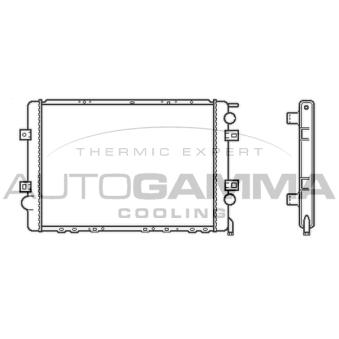 Radiateur, refroidissement du moteur AUTOGAMMA OEM 5010435102