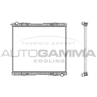 Radiateur, refroidissement du moteur AUTOGAMMA OEM 570485