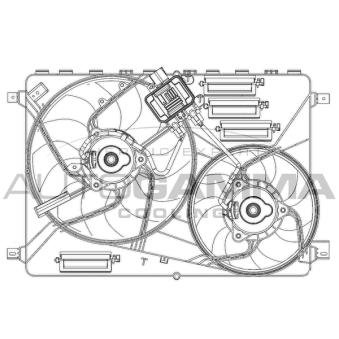 Ventilateur, refroidissement du moteur AUTOGAMMA OEM LR002992