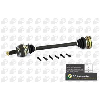 Arbre de transmission arrière droit BGA DS0900R