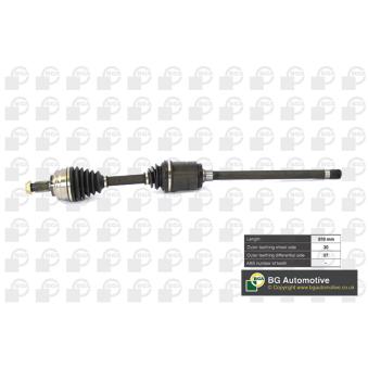 Arbre de transmission avant droit BGA OEM 31607565314