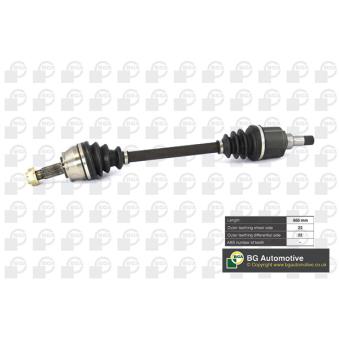 Arbre de transmission avant gauche BGA OEM 51783854
