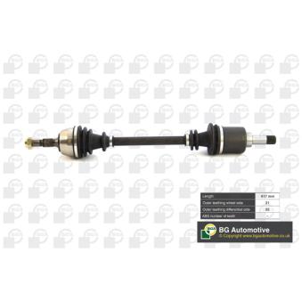 Arbre de transmission avant gauche BGA OEM 327254