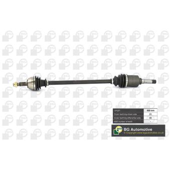 Arbre de transmission avant droit BGA OEM 327300